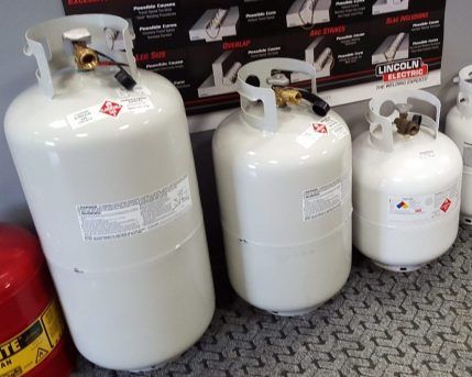 AllGas sells propane tanks and handles forklift propane